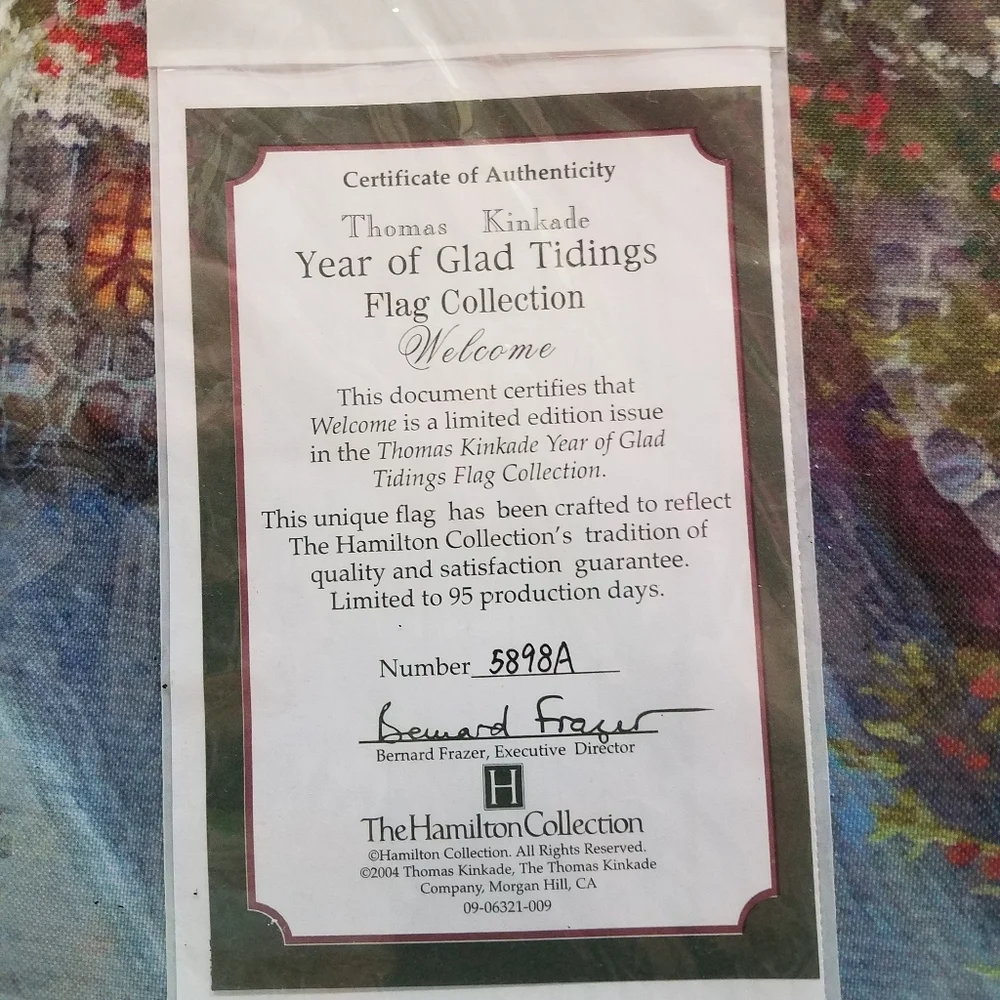Thomas Kinkade A Year of Glad Tidings Welcome New